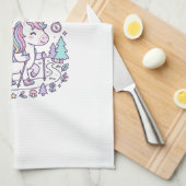 Linge De Cuisine Corne d'Aventure de Licorne Activée Graphique Past (Quart Plié)
