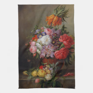 Linge De Cuisine Cornelis Johannes van Hulsteijn Vase avec Fleurs