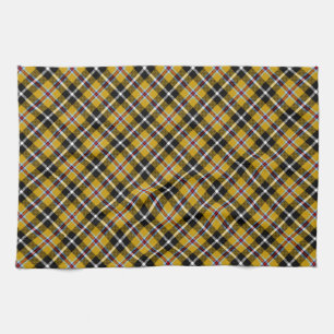 Linge De Cuisine Cornouailles National Tartan Jaune et Noir Plaid
