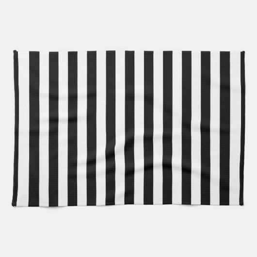 Linge De Cuisine Cornwall flag stripes black white line pattern sym (Horizontal)