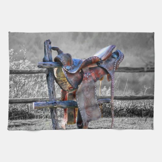 Linge De Cuisine Corral Fence Western (Horizontal)