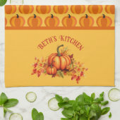 Linge De Cuisine Correctif Citrouille de récolte (Plié)