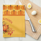Linge De Cuisine Correctif Citrouille de récolte (Quart Plié)