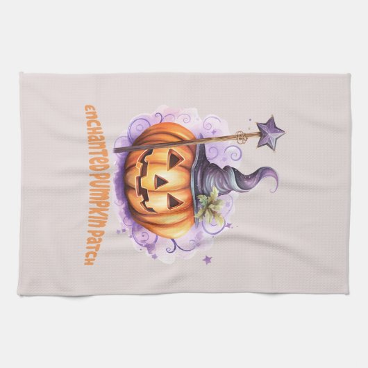 Linge De Cuisine Correctif Citrouille enchâssé (Horizontal)