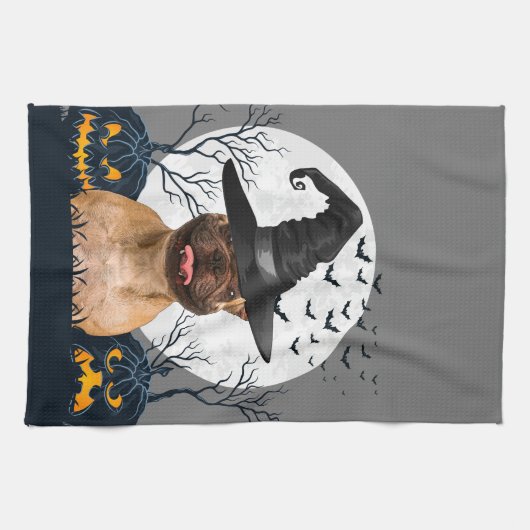 Linge De Cuisine Correction de citrouille de Halloween de (Horizontal)