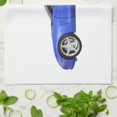 Linge De Cuisine Corvette bleue : (Plié)