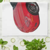 Linge De Cuisine Corvette rouge (Plié)