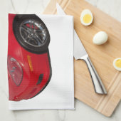 Linge De Cuisine Corvette rouge (Quart Plié)