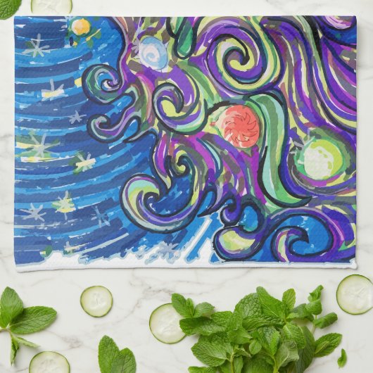 Linge De Cuisine Cosmic Christmas Tree (Plié)