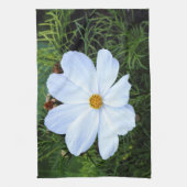 Linge De Cuisine Cosmos blancs (Vertical)