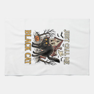 Linge De Cuisine Costume de chat noir Maison hantée Funny Halloween