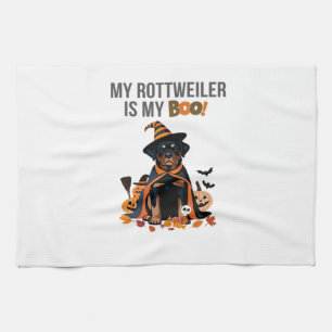 Linge De Cuisine Costume de Halloween Rottweiler Mon Rottweiler est