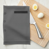 Linge De Cuisine Costume gris avec cravate rouge - Ajouter un nom - (Quart Plié)