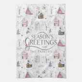 Linge De Cuisine Cosy Home Christmas Pink ID985 (Vertical)