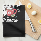 Linge De Cuisine Cosy Puppy Dreams - Chocolat chaud et Noël (Quart Plié)