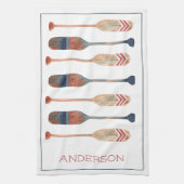 Linge De Cuisine Côté Nautique Sangs de Plage Personnalisé (Vertical)