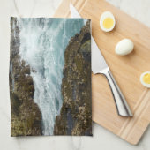 Linge De Cuisine Côte rocheuse d'Aruba et océan bleu (Quart Plié)