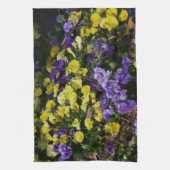 Linge De Cuisine Coteau de panneaux violets et jaunes (Vertical)