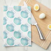 Linge De Cuisine coteau turquoise couleur bleu mermaid (Quart Plié)