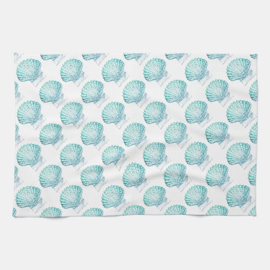 Linge De Cuisine coteau turquoise couleur bleu mermaid (Horizontal)