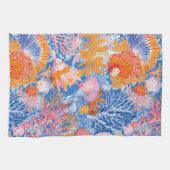 Linge De Cuisine Côtière rustique - Coquillages, Starfish, Reef (19 (Horizontal)