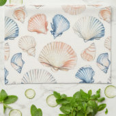 Linge De Cuisine Côtière rustique - Coquillages, Starfish, Reef (21 (Plié)