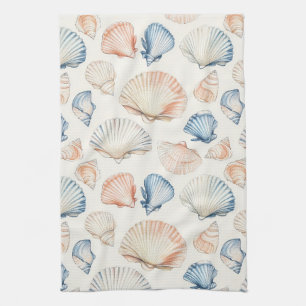 Linge De Cuisine Côtière rustique - Coquillages, Starfish, Reef (21