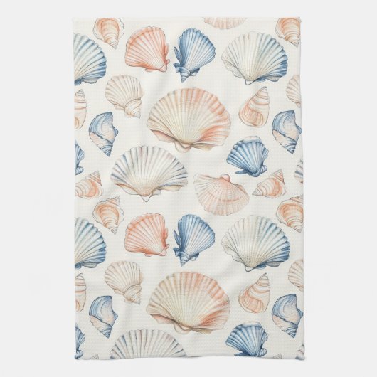 Linge De Cuisine Côtière rustique - Coquillages, Starfish, Reef (21 (Vertical)