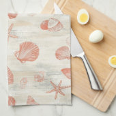 Linge De Cuisine Côtière rustique - Coquillages, Starfish, Reef (29 (Quart Plié)