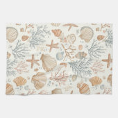 Linge De Cuisine Côtière rustique - Coquillages, Starfish, Reef (32 (Horizontal)