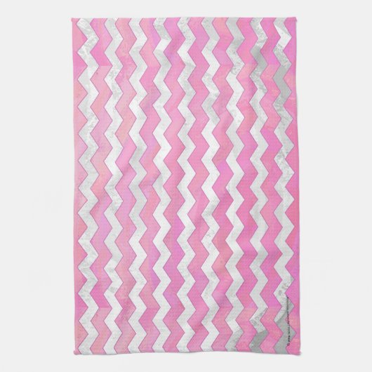 Linge De Cuisine Coton Candy Chevon Motif (Vertical)