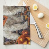 Linge De Cuisine Coton De Tulear Halloween Épouvantable (Quart Plié)