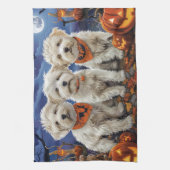 Linge De Cuisine Coton De Tulear Halloween Épouvantable (Vertical)