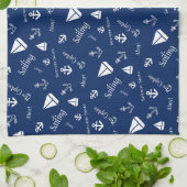 Linge De Cuisine Coton de voile nautique (Plié)