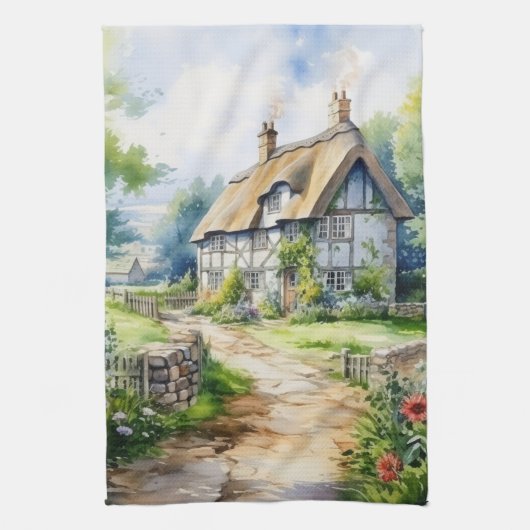 Linge De Cuisine Cottage anglais (Vertical)