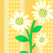 Linge De Cuisine Cottage de Campagne Blanc Vert Jaune Tournesols