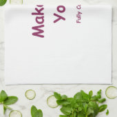 Linge De Cuisine Cotton Kitchen Towel ~ personnalisable American MO (Plié)