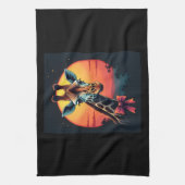 Linge De Cuisine Cou de girafe comme un Rollercoaster Run Funny Ret (Vertical)