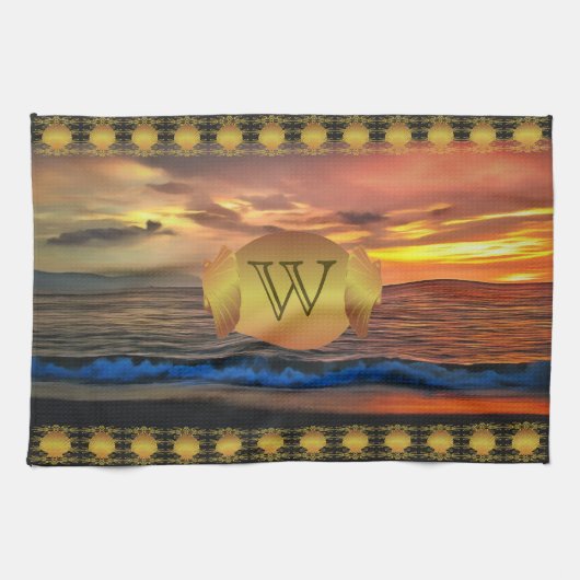 Linge De Cuisine Coucher de soleil 1577 (Horizontal)