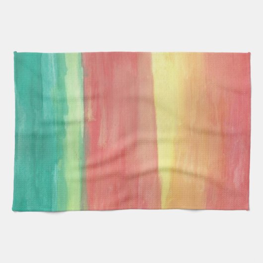 Linge De Cuisine Coucher de soleil Abstrait (Horizontal)