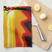 Linge De Cuisine Coucher de soleil africain Safari (Quart Plié)