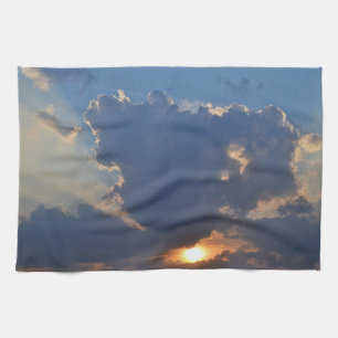 Linge De Cuisine Coucher de soleil avec formation Teacup Cloud par