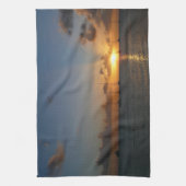 Linge De Cuisine Coucher de soleil avec voiliers Paysage tropical P (Vertical)