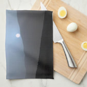 Linge De Cuisine Coucher de soleil bleu martien (Quart Plié)