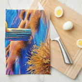 Linge De Cuisine Coucher de soleil du désert (Quart Plié)