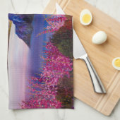Linge De Cuisine Coucher de soleil en barbe à papa (Quart Plié)