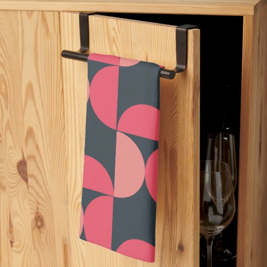 Linge De Cuisine Coucher de soleil moderne du milieu du siècle (Pliage en tiers)