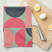 Linge De Cuisine Coucher de soleil moderne du milieu du siècle (Quart Plié)