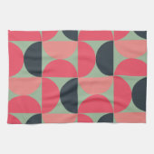 Linge De Cuisine Coucher de soleil moderne du milieu du siècle (Horizontal)