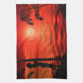 LINGE DE CUISINE COUCHER DE SOLEIL SANGLANT (Vertical)